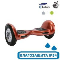 Гироскутер с Влагозащитой Smart Balance 10" Внедорожный (Красный карбон)